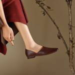 Elegantly Crafted Handmade Leather Women's Shoes(Edfmr7896)