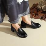 Elegant Luxury Handmade Leather Women's Shoes(Edfmr8113)