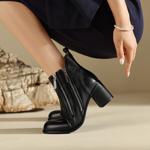 Handcrafted Luxury Leather Women's Shoes: Exquisite Quality and Elegant Design(Edfmr7979)