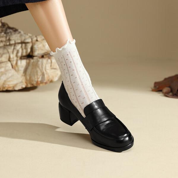 Elegant Handcrafted Premium Leather Women’s Shoes(Edfmr811-1)