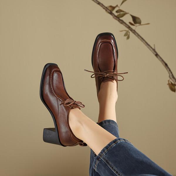 Exquisite Handmade Genuine Leather Women's Shoes: A Blend of Luxury and Craftsmanship(Edfmr8201)