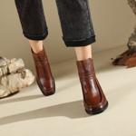 Luxurious Handcrafted Leather Women's Shoes(Edfmr7967)