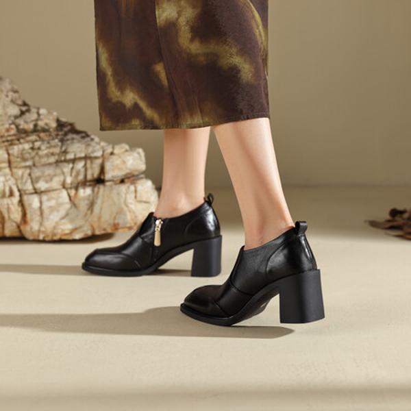 Handcrafted Luxury Leather Women's Shoes: Elegance Through Artisanal Craftsmanship(Edfmr8203)