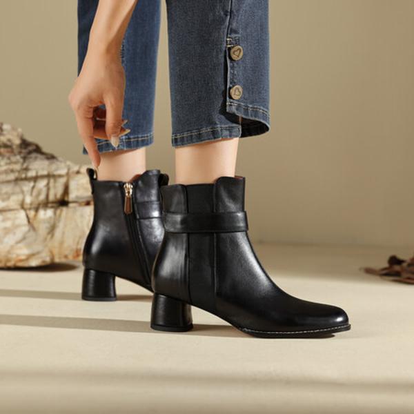 Handcrafted Leather Women's Shoes: Luxurious Elegance in Every Stitch(Edfmr8191)