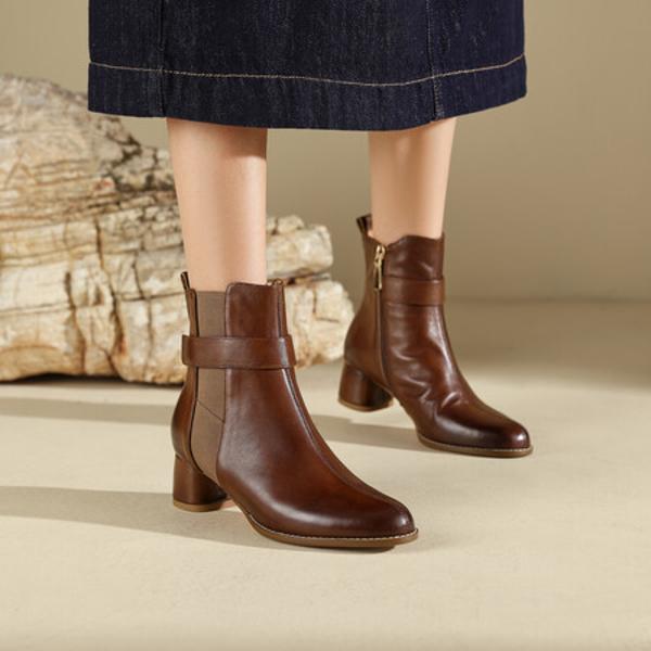 Handcrafted Leather Women's Shoes: Luxurious Elegance in Every Stitch(Edfmr8191)