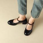 Handcrafted Leather Women's Shoes: Luxurious Elegance(Edfmr8171)