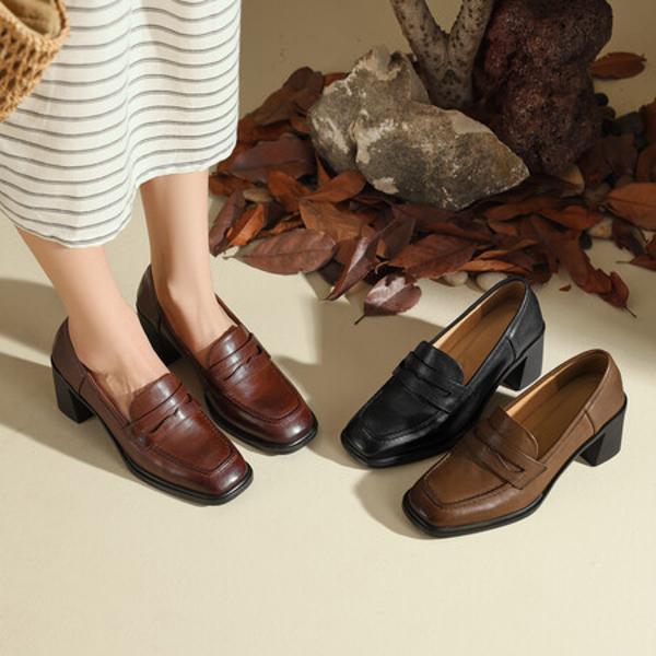 Elegant Handcrafted Leather Women’s Shoes - Luxury Craftsmanship(Edfmr7905)