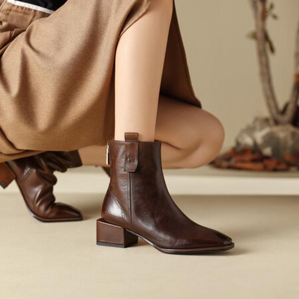 Exquisite Handcrafted Leather Women's Shoes: Luxury and Elegance(Edfmr8223)