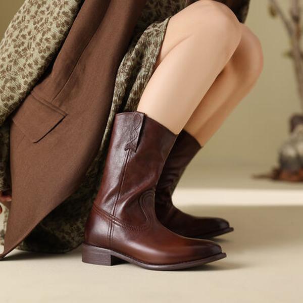 Elegant Handcrafted Genuine Leather Women's Shoes of Luxury Quality(Edfmr8291)