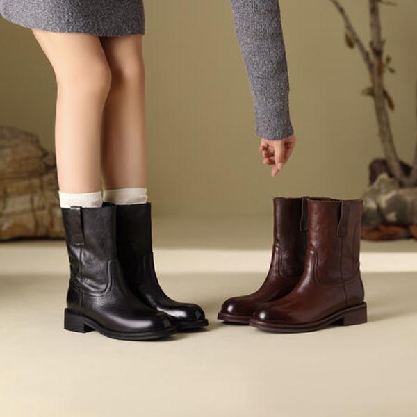 Luxurious Handcrafted Leather Women's Shoes(Edfmr8163)