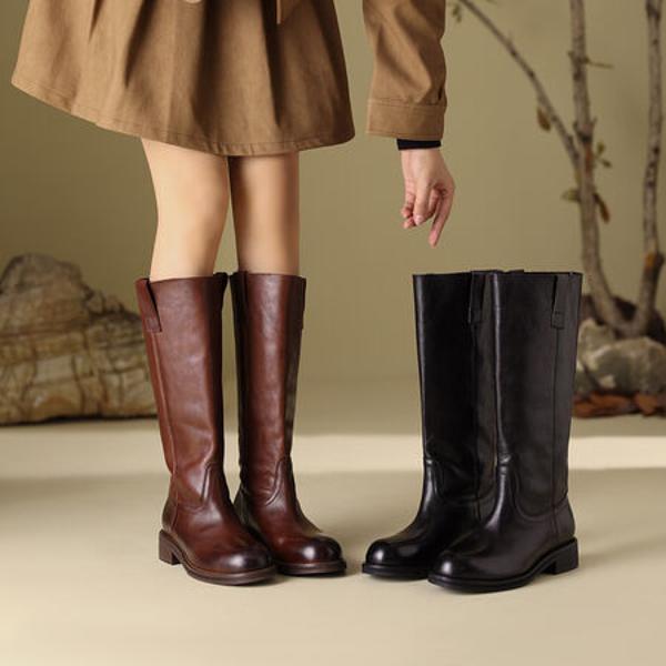 Luxury Handcrafted Leather Women's Shoes: Elegance in Every Stitch(Edfmr8165)