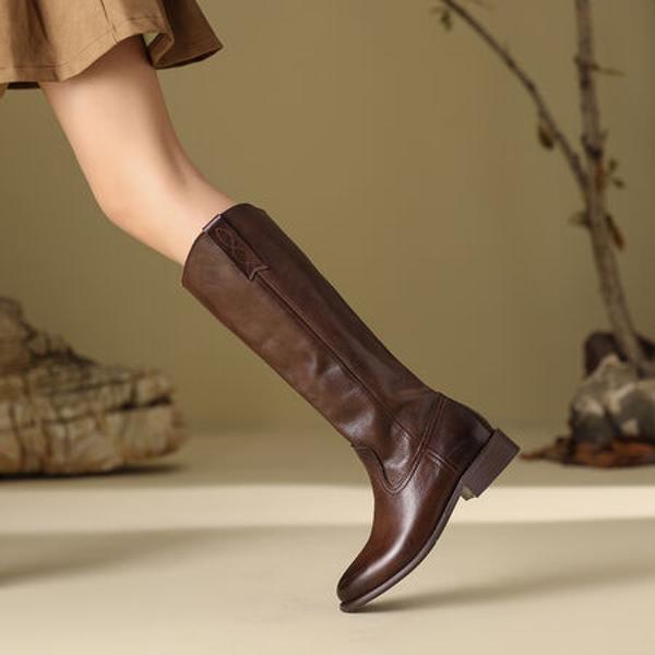 Exquisite Handmade Leather Women’s Shoes: Elegance in Craftsmanship(Edfmr8293)