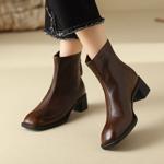 Handcrafted Luxury Leather Women's Shoes: Elegant Artisan Quality(Edfmr8261)