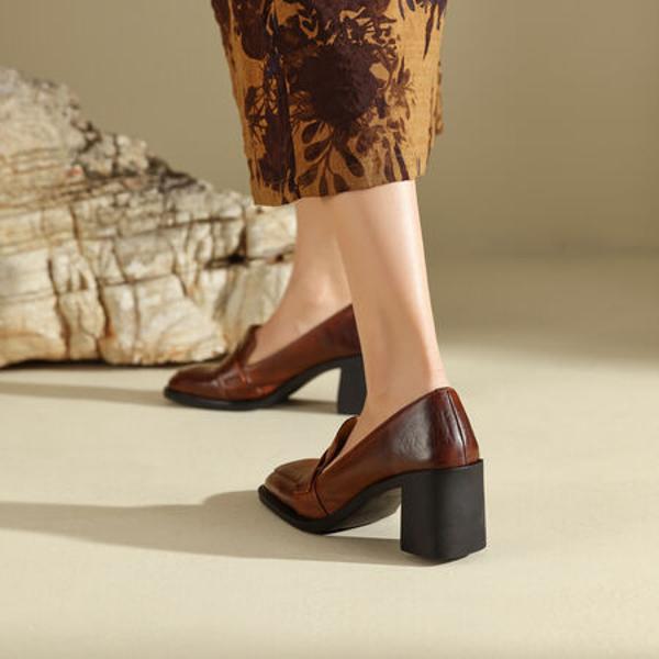 Handcrafted Luxury Leather Women’s Shoes - Exquisite Elegance(Edfmr790-1)