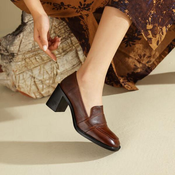 Handcrafted Luxury Leather Women’s Shoes - Exquisite Elegance(Edfmr790-1)