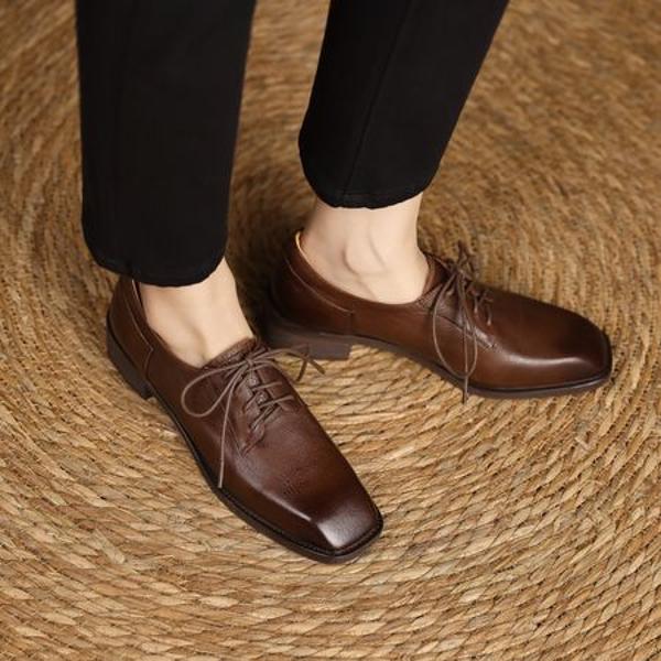 Handcrafted Genuine Leather Women's Shoes: Exquisite Quality, Timeless Elegance(Edfmr72536)