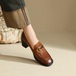 Handcrafted Genuine Leather Women's Shoes - Elegance Meets Luxury Quality(Edfmr7902)