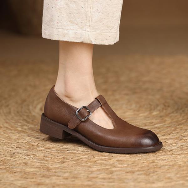 Luxury Handcrafted Leather Women's Shoes: Elegant Artisan Craftsmanship(Edfmr84730)