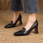 Handcrafted Leather Women's Shoes: Luxurious Elegance(Edfmr61937)
