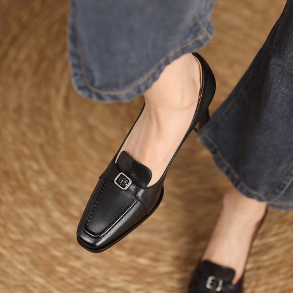 Handcrafted Leather Women's Shoes: Luxurious Elegance(Edfmr61937)