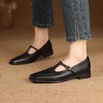 Handcrafted Luxury Leather Ladies' Shoes: Elegance in Every Detail(Edfmr85151)
