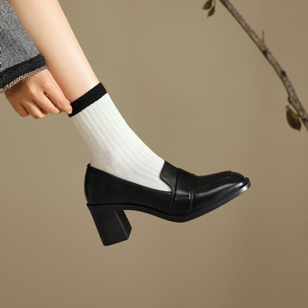 Handcrafted Luxury Leather Women's Shoes for Elegance(Edfmr79085)