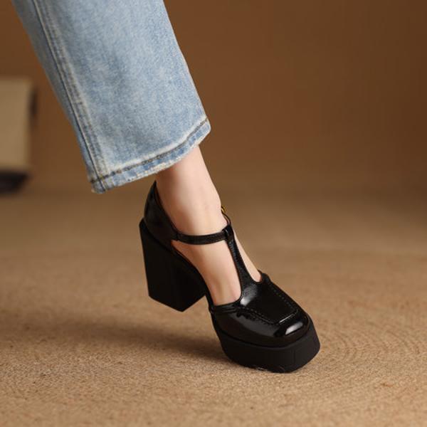 Elegantly Crafted Luxury Genuine Leather Handcrafted Women's Shoes(Edfmr85783)