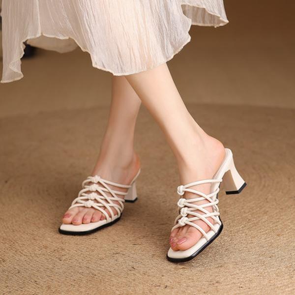 Handcrafted Luxury Leather Women’s Shoes: Elegant Quality Craftsmanship(Edfmr86595)