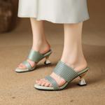 Elegant Handcrafted Genuine Leather Women’s Shoes(Edfmr113)