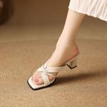 Handcrafted Luxury Leather Women's Shoes, Elegant Quality(Edfmr106)