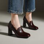 Elevate Your Style with Luxurious Handmade Leather Women's Shoes(Edfmr119)