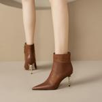 Handcrafted Leather Women's Shoes: Luxurious Elegance & Artistry(Ediandian8GZ8128)