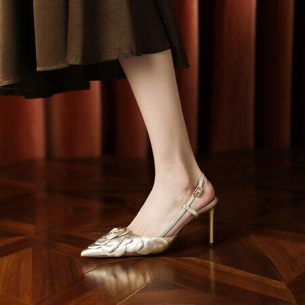 Handcrafted Luxury Leather Women's Shoes with Elegance(Ediandian8G8081)