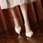 Handcrafted Luxury Leather Women's Shoes with Elegance(Ediandian8G8081)