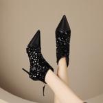 Elegantly Crafted Handmade Leather Women's Shoes – Luxurious Quality Artistry(Ediandian88202)