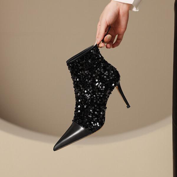 Elegantly Crafted Handmade Leather Women's Shoes – Luxurious Quality Artistry(Ediandian88202)