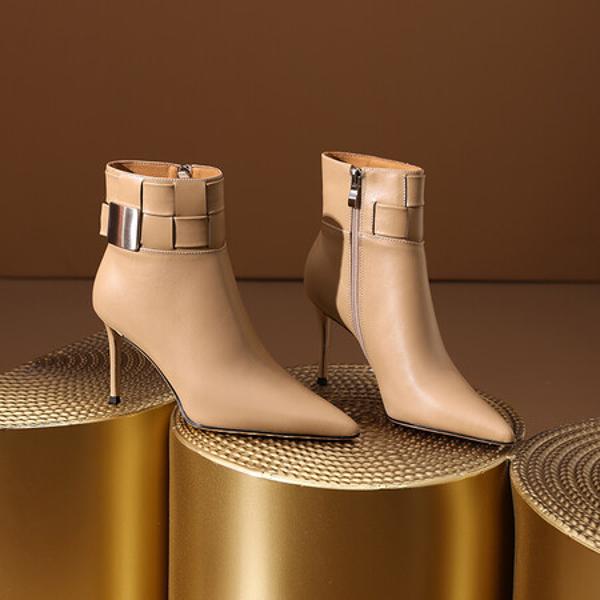 Handcrafted Genuine Leather Women’s Shoes: The Essence of Luxury(Ediandian86006)