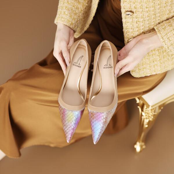 Handcrafted Genuine Leather Women's Shoes: Elegant Luxury with Exquisite Craftsmanship(Ediandian86033)