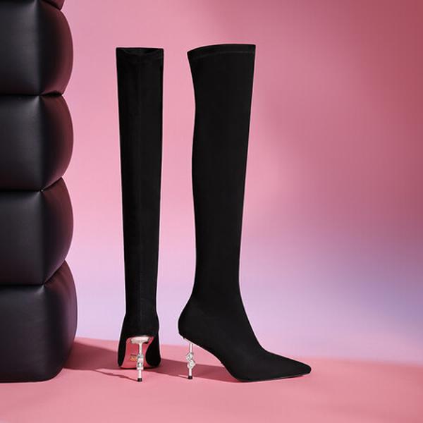 Elegant Handmade Leather Women's Shoes - Luxury Craftsmanship(Ediandian8502)