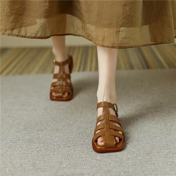 Elegant Handcrafted Leather Women's Shoes of Luxury Quality(Edido1109)