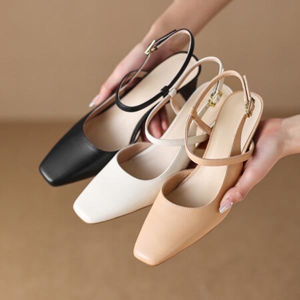 Handcrafted Luxury Leather Women's Shoes – Elegant Craftsmanship(EdidoD3148)