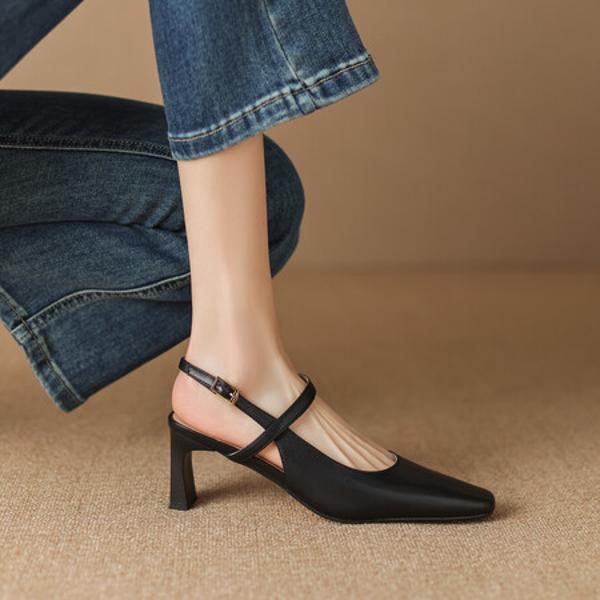 Handcrafted Luxury Leather Women's Shoes – Elegant Craftsmanship(EdidoD3148)