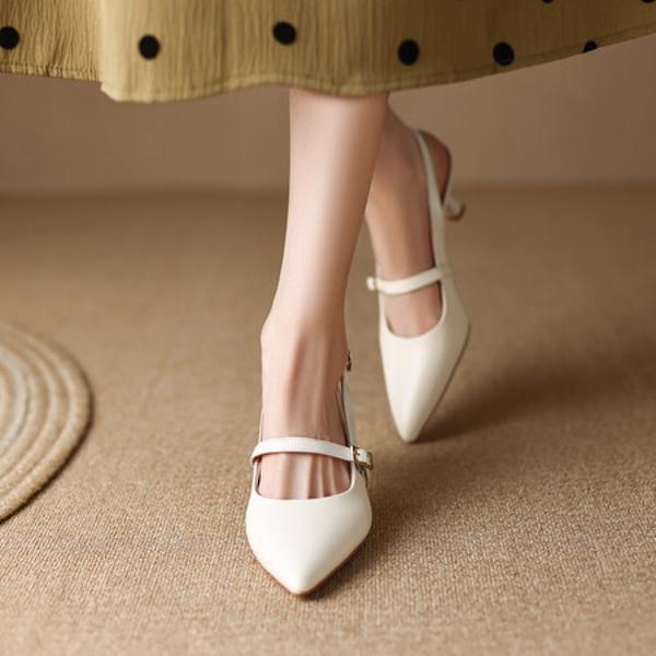 Handcrafted Leather Women's Shoes: Elegant Luxury Quality(EdidoD3142)