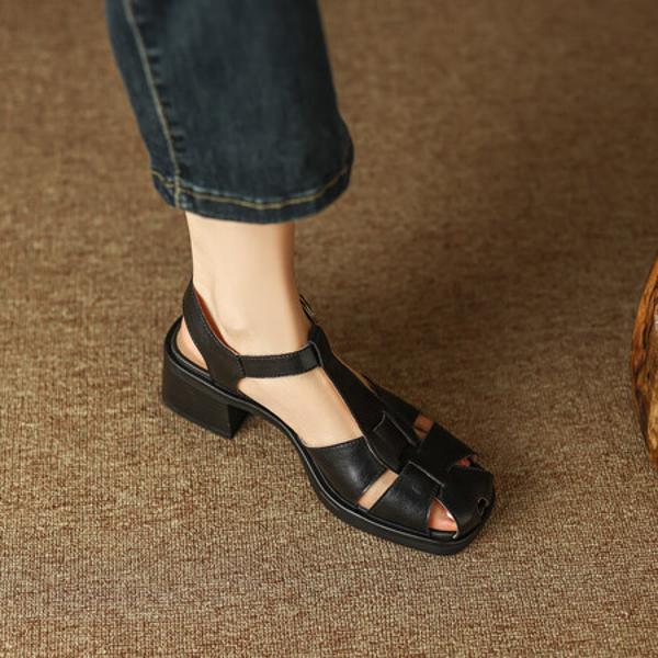 Handcrafted Luxury Leather Women's Shoes(EdidoL1213)