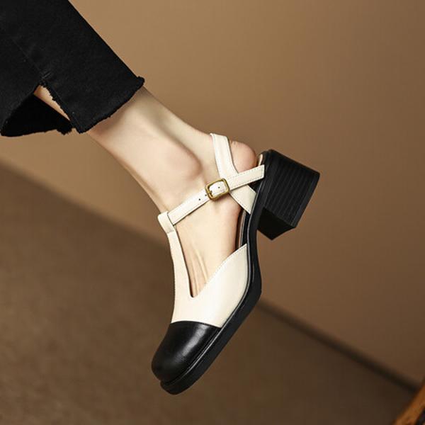 Handcrafted Leather Women's Shoes: Elegant Luxury Quality(EdidoD3161)