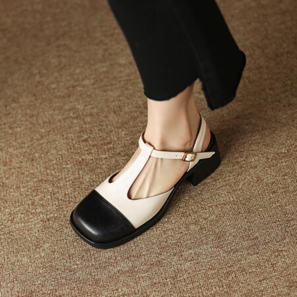 Handcrafted Leather Women's Shoes: Elegant Luxury Quality(EdidoD3161)