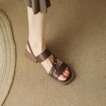 Handcrafted Luxury Leather Women's Shoes: Elegance in Every Stitch(EdidoL1263)