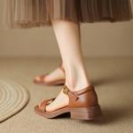 Handcrafted Luxury Leather Women's Shoes: Elegance in Every Stitch(EdidoRL1271)