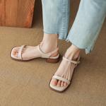 Elegant Handcrafted Leather Women's Shoes with Luxury Finish(EdidoL1289)