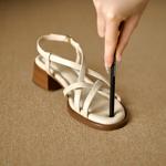 Elevate Elegance: Exquisite Handcrafted Genuine Leather Women's Shoes(EdidoL1292)